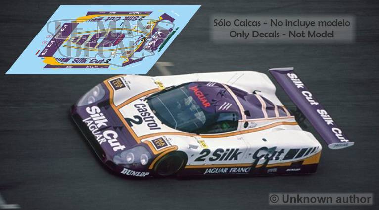 Decals Jaguar XJR 9 Le Mans 1988 1:32 1:43 1:24 1:18 XJR-9