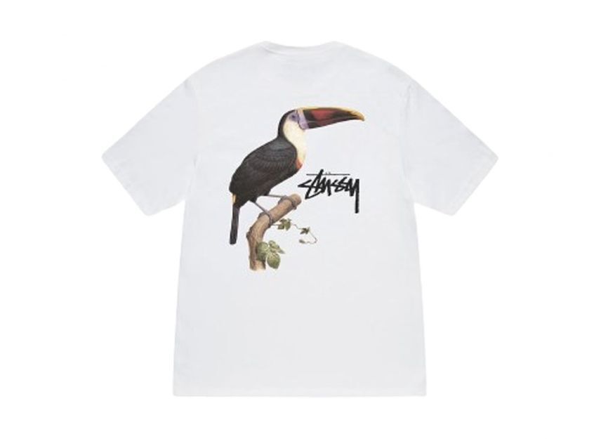 Stussy Toucan Tee Black Fog Ocean White 4colors Size S-XXL