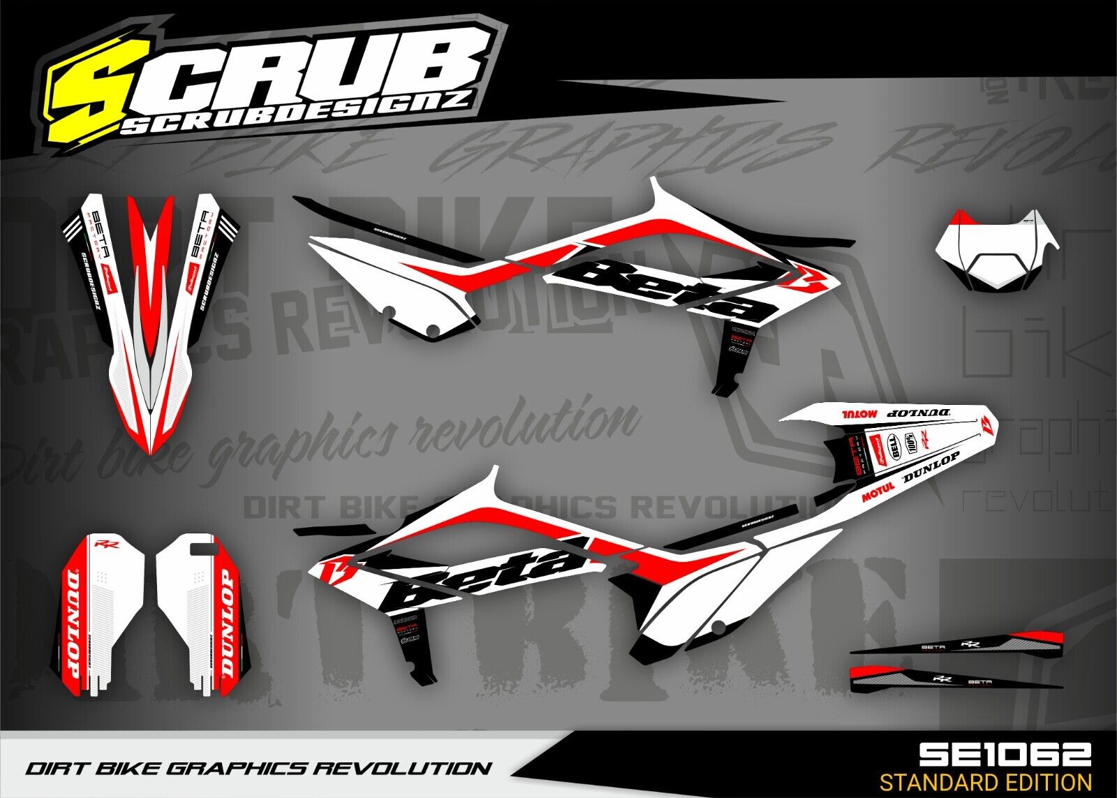 Graphics Kit BETA RR 200 250 300 350 390 430 480 2023-2024 decals stickers