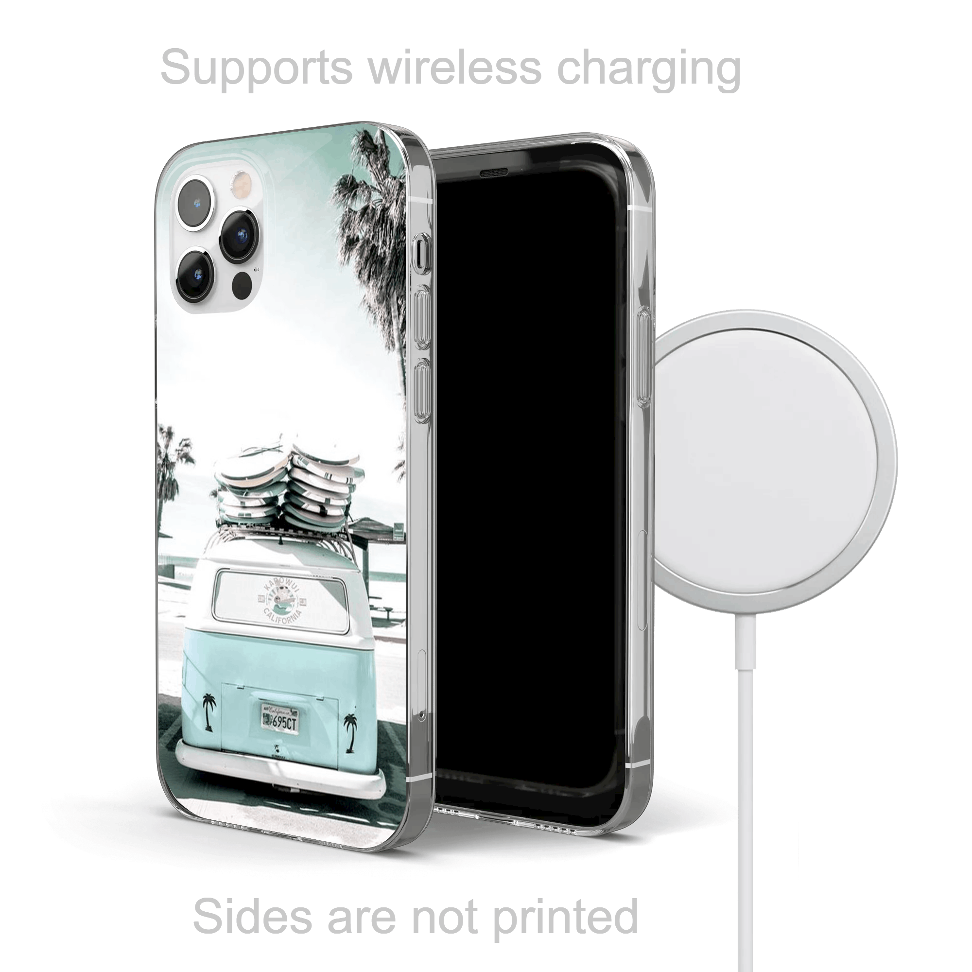 Surfboard Phone case for Apple iPhone 15 14 13 12 11 Xr SE Clear Rubber Slim - Zdjęcie 10 z 13
