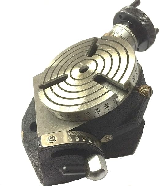Horizontal Vertikal 4" Zoll II 100 mm Rundfrästische - Bild 11 von 12