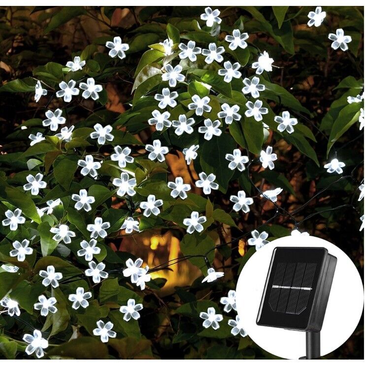 220 LED Solar Christmas String Lights Flower Fairy Garden Outdoor Party Lamp - Picture 28 of 43