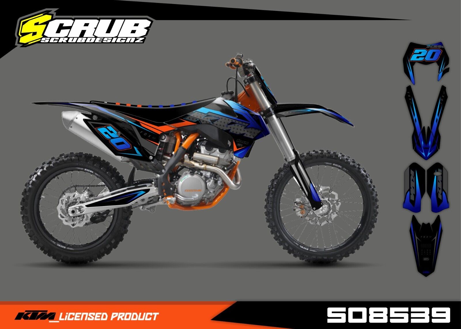 Plastics + Graphics KTM 2014 2015 EXC EXC-F XC-W XCF-W- 125 250 300 350 450 500