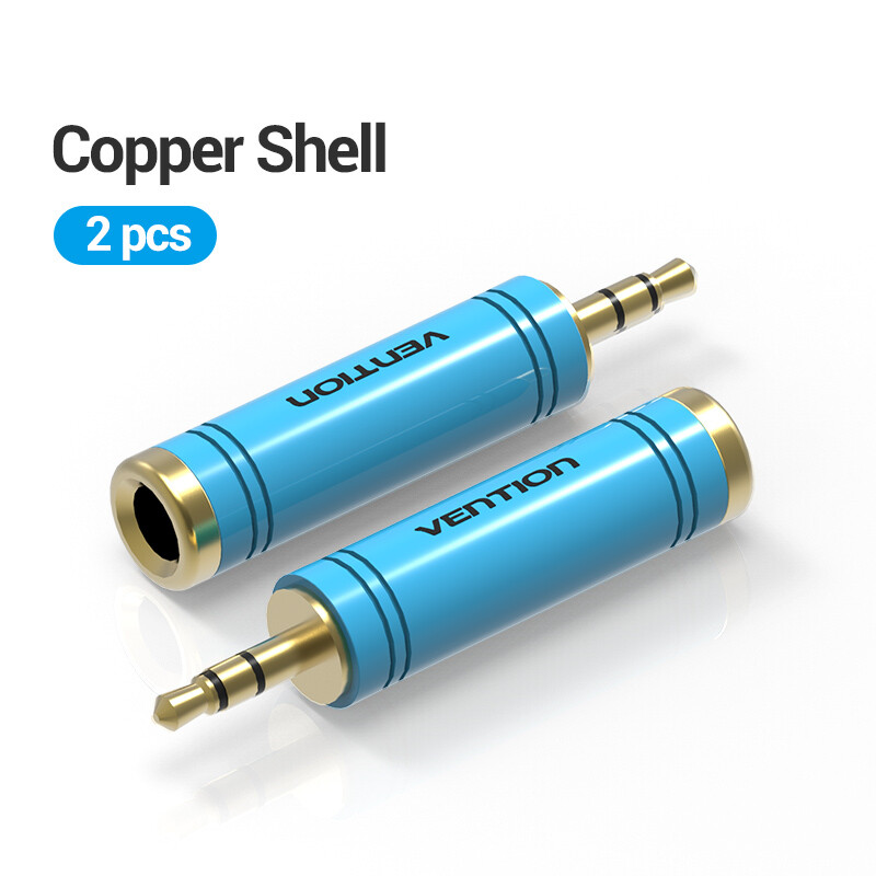 3.5mm Male to 6.35mm Female Headphone Stereo Audio Plug Amplifier Speaker Guitar