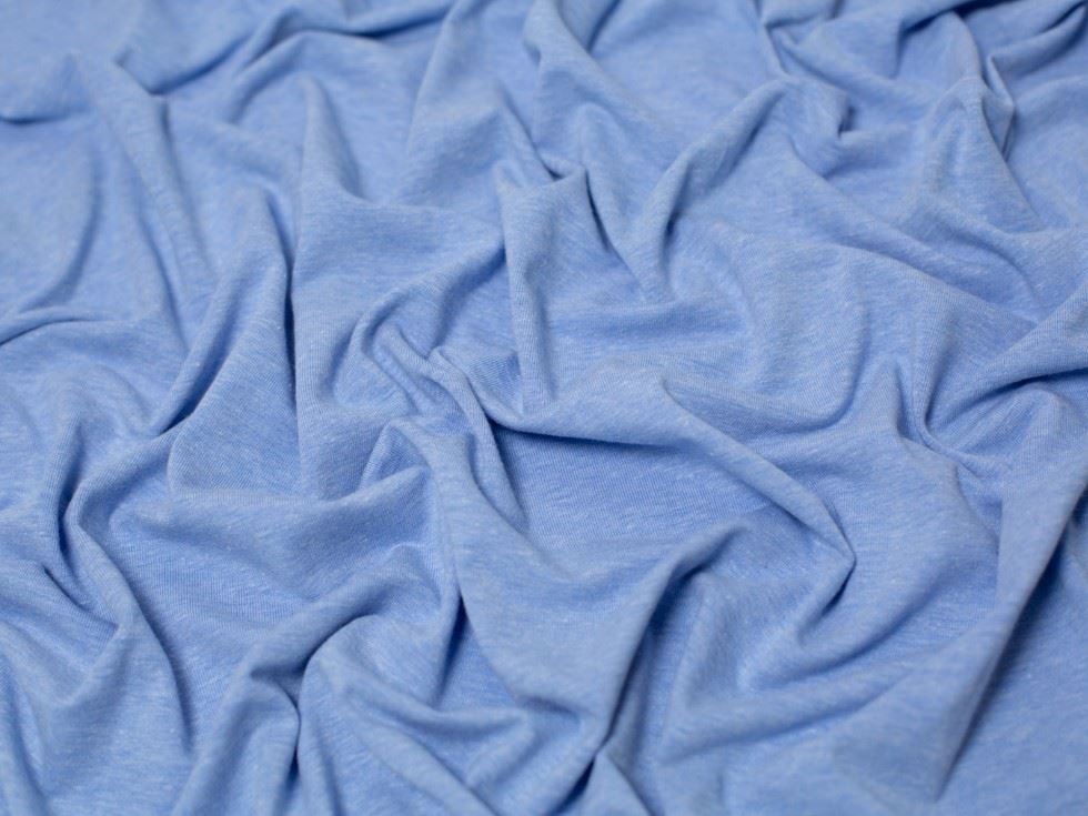 Minerva Melange Cotton Jersey Stretch Knit Fabric 150cm / 60" Wide - per metre - Picture 38 of 55