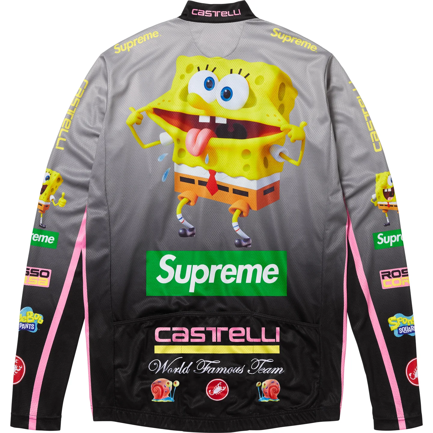 Supreme x SpongeBob SquarePants Castelli L/S Cycling Jersey