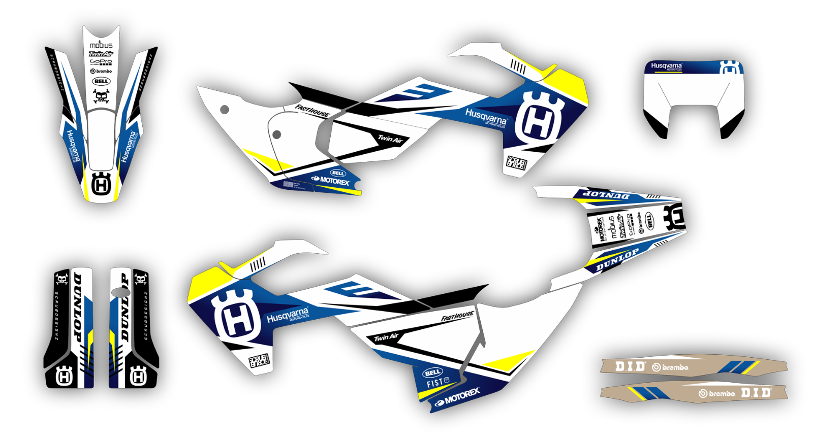 Husqvarna Graphics TE FE  150 250 300 350 450 501 - 2020 2021 2022 2023 decal