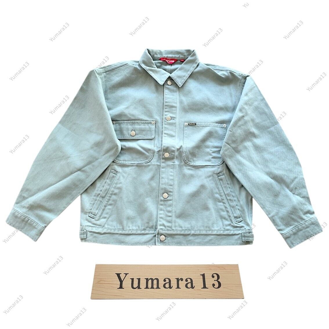 ジャケット・アウター Supreme Denim Chore Trucker JacketStripe Supreme Denim Chore Trucker Jacket Black Mint Stripe 3colors SS24