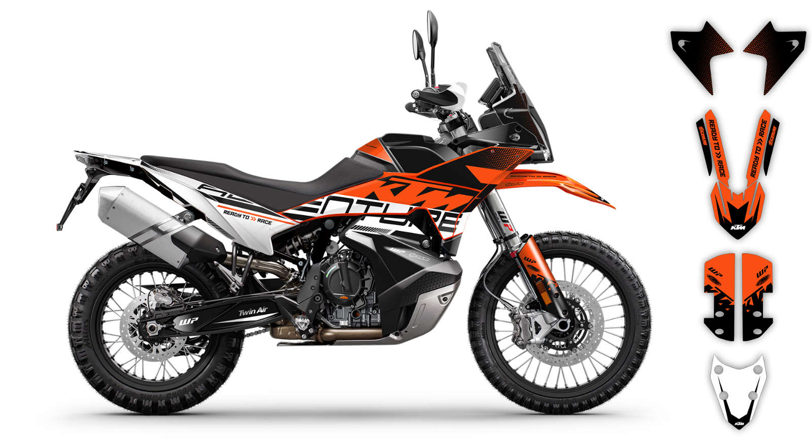 KTM ADVENTURE 2023-2024 790 R 890 R Rally Graphics Decals Stickers
