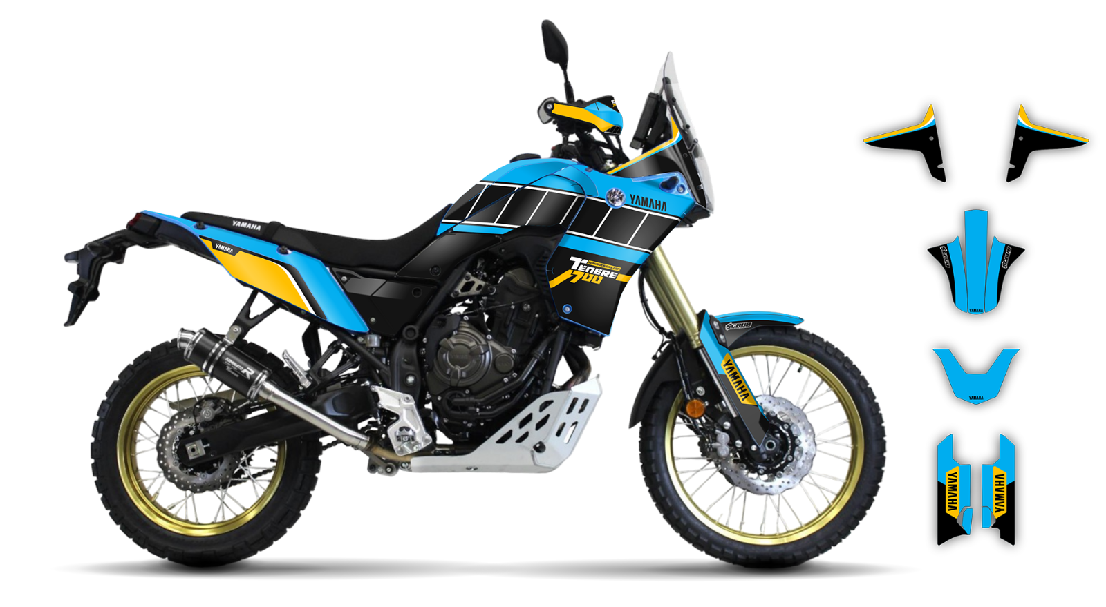 Yamaha Ténéré 700 2019 2020 2021 2022 2023 2024 Tenere Graphics decals...