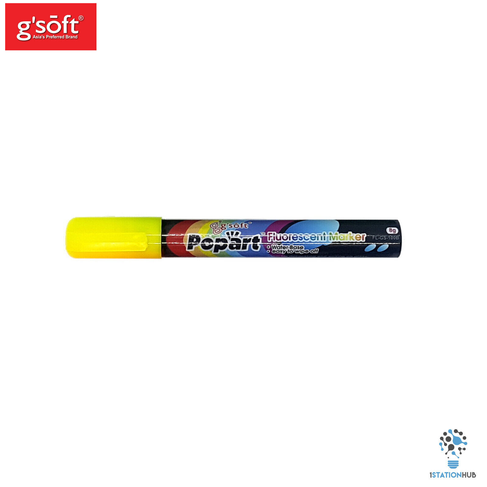 G'Soft Popart Fluorescent Marker Set | 2mm Nib | Liquid Chalk | Decoration Sign