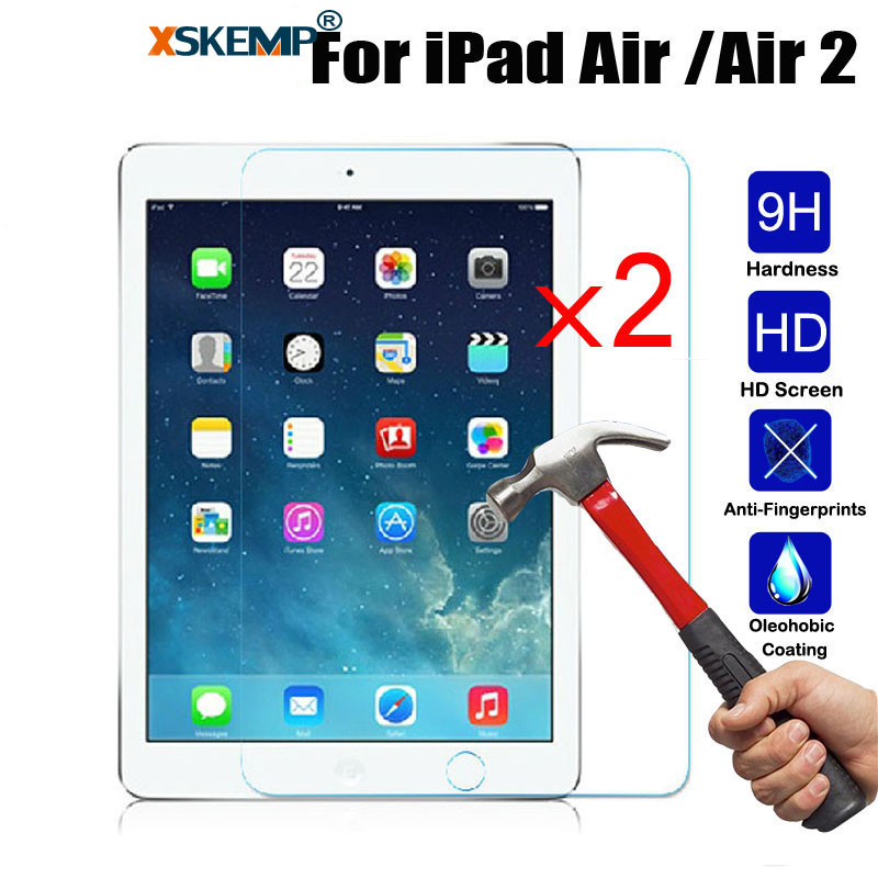 2Pc Tempered Glass Screen Guard Cover for iPad 9.7 6 5 10.2 9Th 8Th 7 Air Pro 11 - Picture 23 of 30