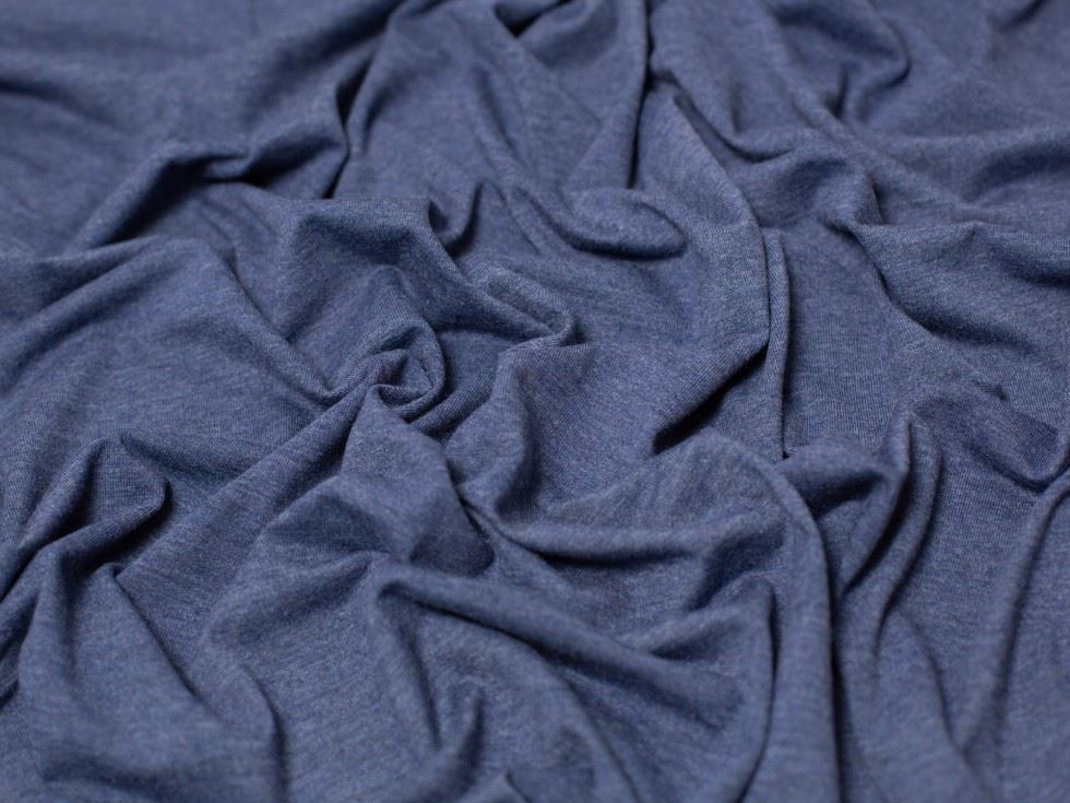 Minerva Melange Cotton Jersey Stretch Knit Fabric 150cm / 60" Wide - per metre - Picture 13 of 55