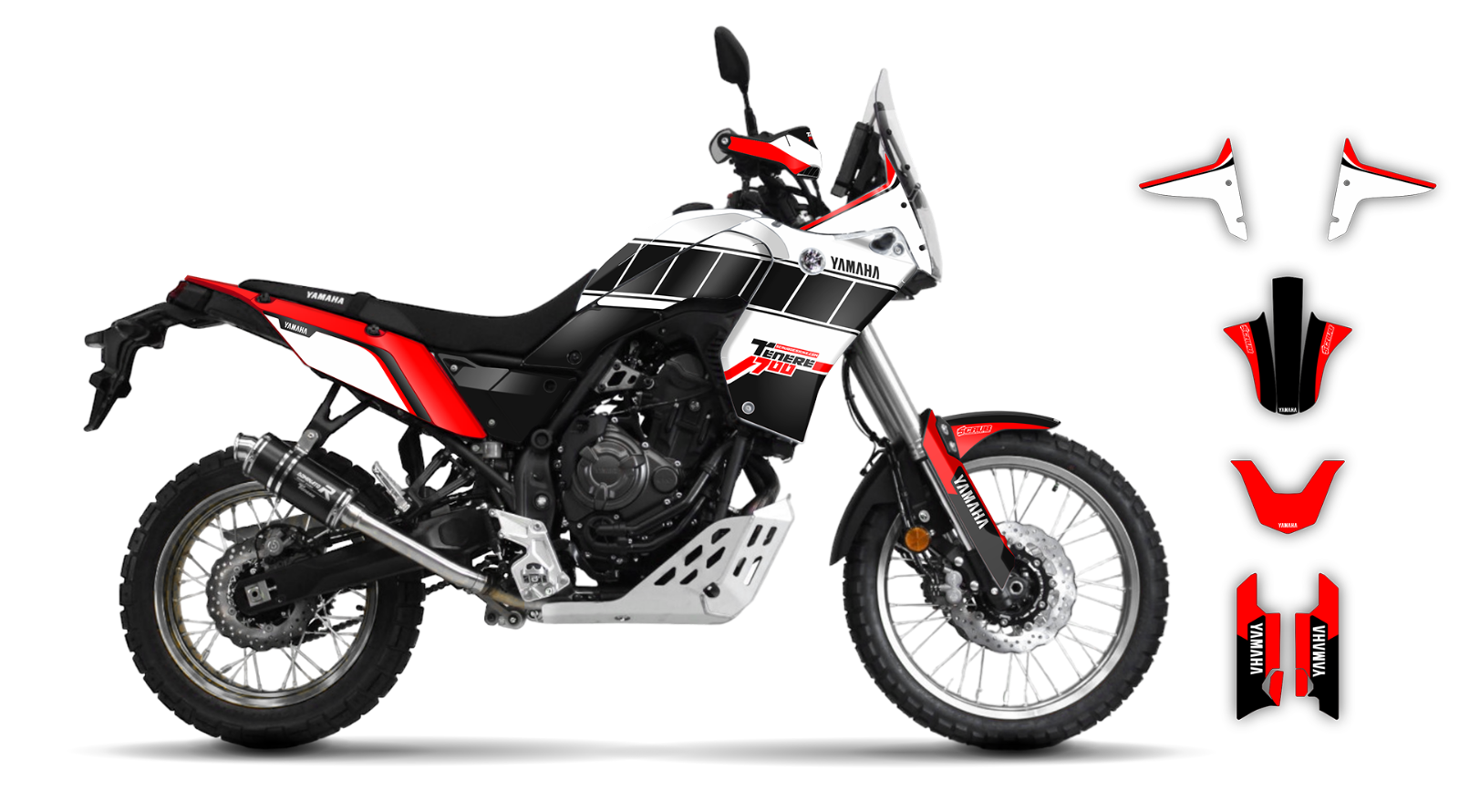 Yamaha Ténéré 700 2019 2020 2021 2022 2023 2024 Tenere Graphics decals...