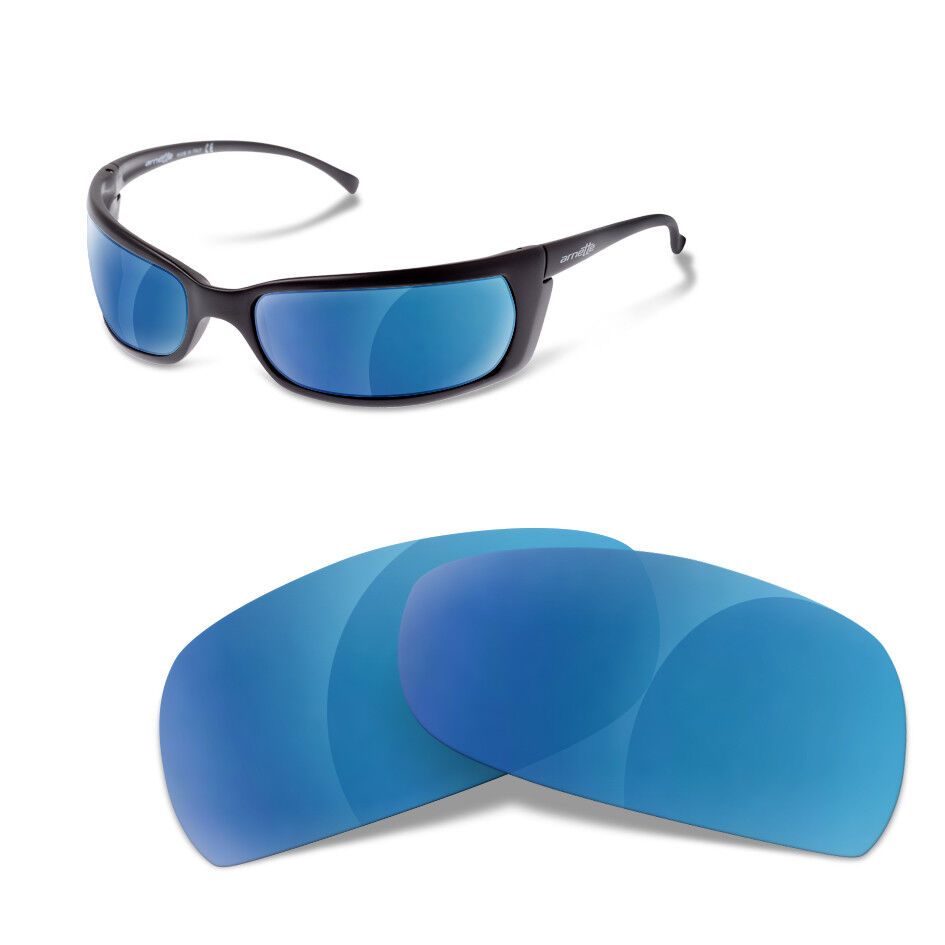 EZReplace Ersatzgläser Für Arnette Slide AN4007 - Polarisierte Gläser In Carbon Schwarz