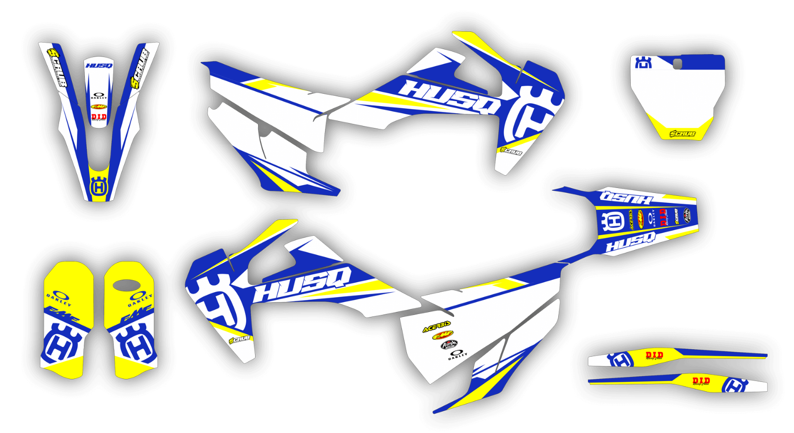 Husqvarna graphics TC FC 125 250 350 450 2019 2020 2021 2022 SCRUB