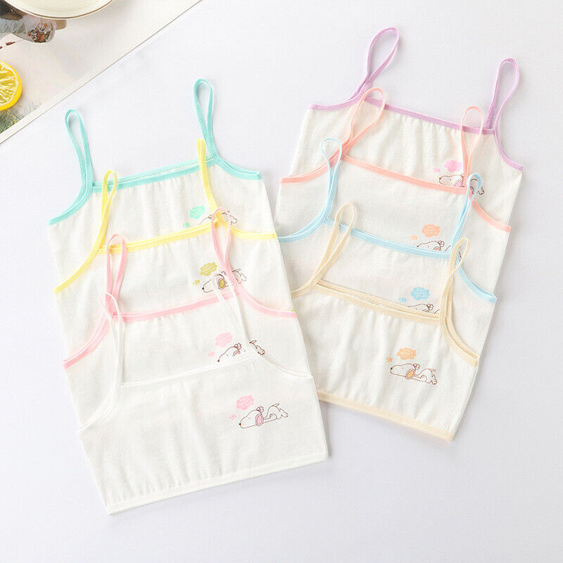8 Pcs Girls Training Bras Cotton Teenage Underwear for Kids Puberty Age 8 -12 - Picture 13 of 15
