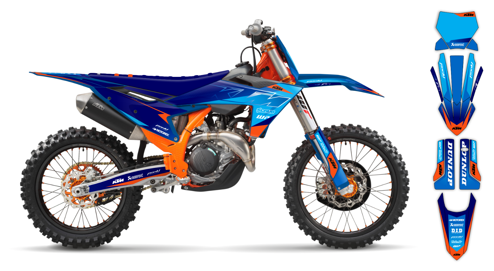 KTM Graphic SX SXF 2023 2024 125 250 300 350 450 Decals XC XCf SCRUB Stickers