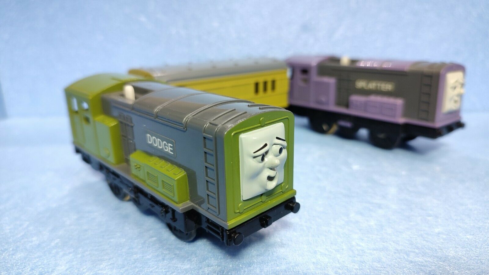 Thomas & Friends Trackmaster Dodge Splatter Green Train Engine Motorized WORKS