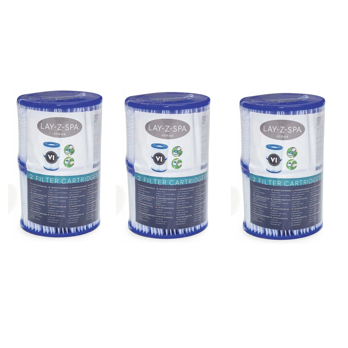 BESTWAY 60311 GR.VI Lay-Z SPA Filtro Cartuchos Filtro de repuesto Cartucho...