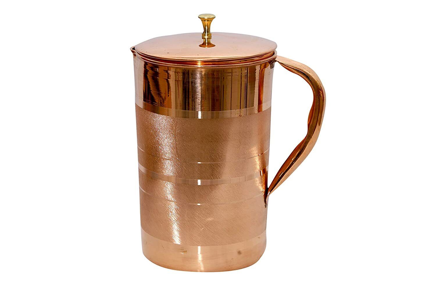 Ayurveda Kupfer Wasserkrug 1,5 Liter - Handgehämmert Aus 99,74% Reinem Kupfer