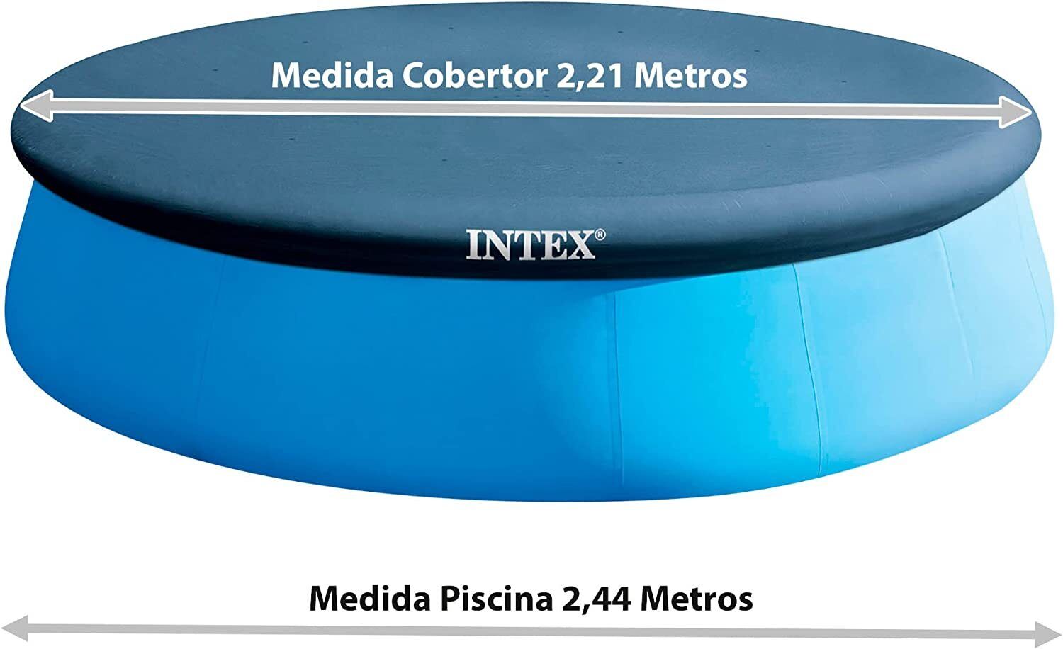 Intex Easy Set Tela de Verano para Piscinas con Borde Inflable y Redondo