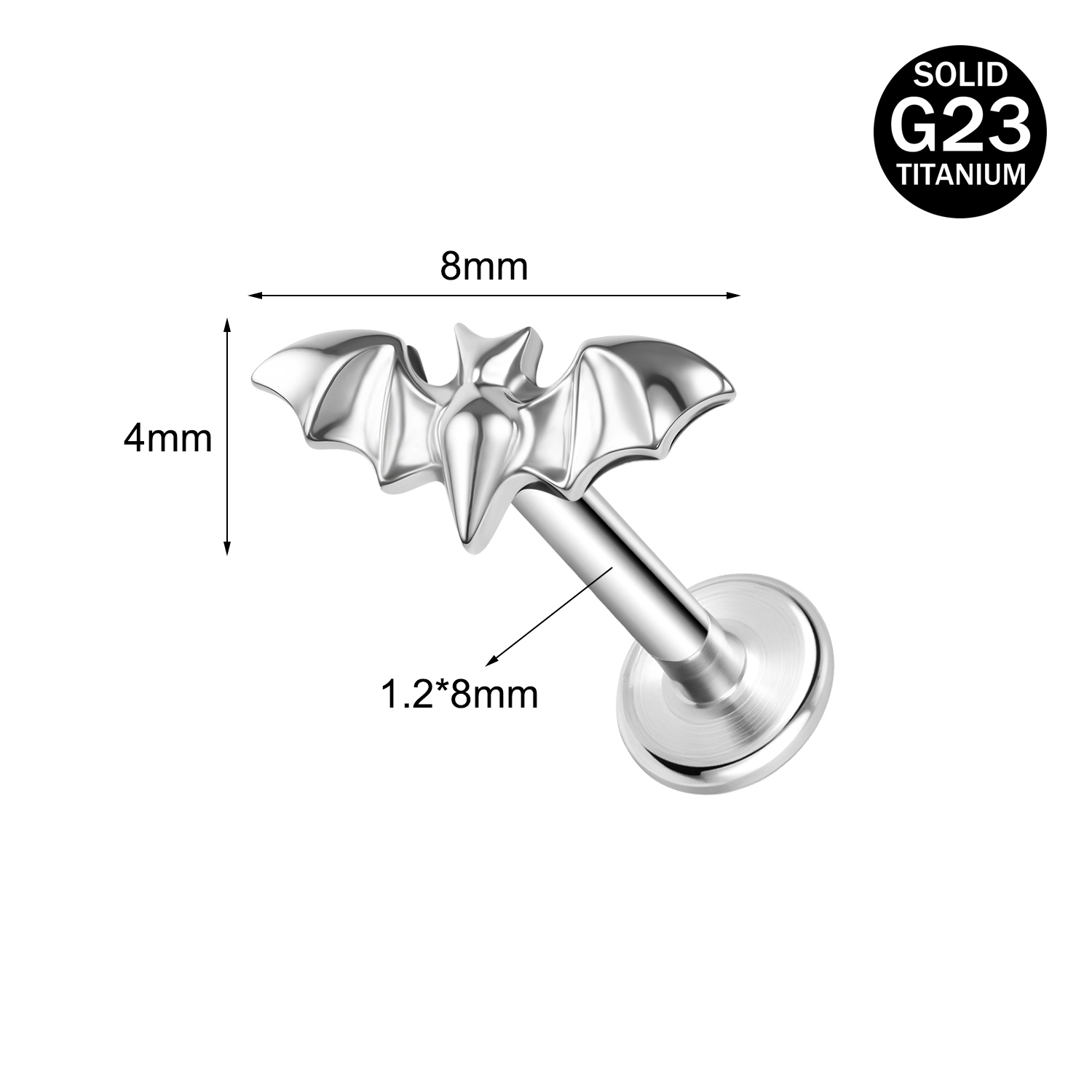 16g G23 Titanium Labret Lip Ring Helix Daith Tragus Earring Labret Lip Piercing - Picture 151 of 156