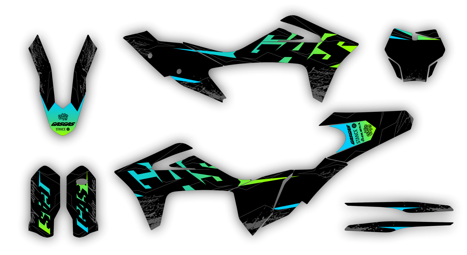 GasGas graphics 2021 2022 2023 MC MCf EX 125 250 350 450 Decals Stickers Gas Gas