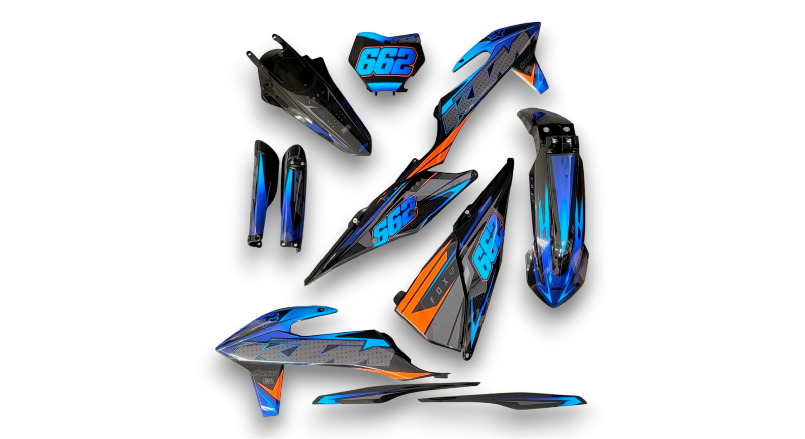Plastics + Graphics KTM SX SX-F XC XC-F 2019 2020 2021 2022 Custom race number