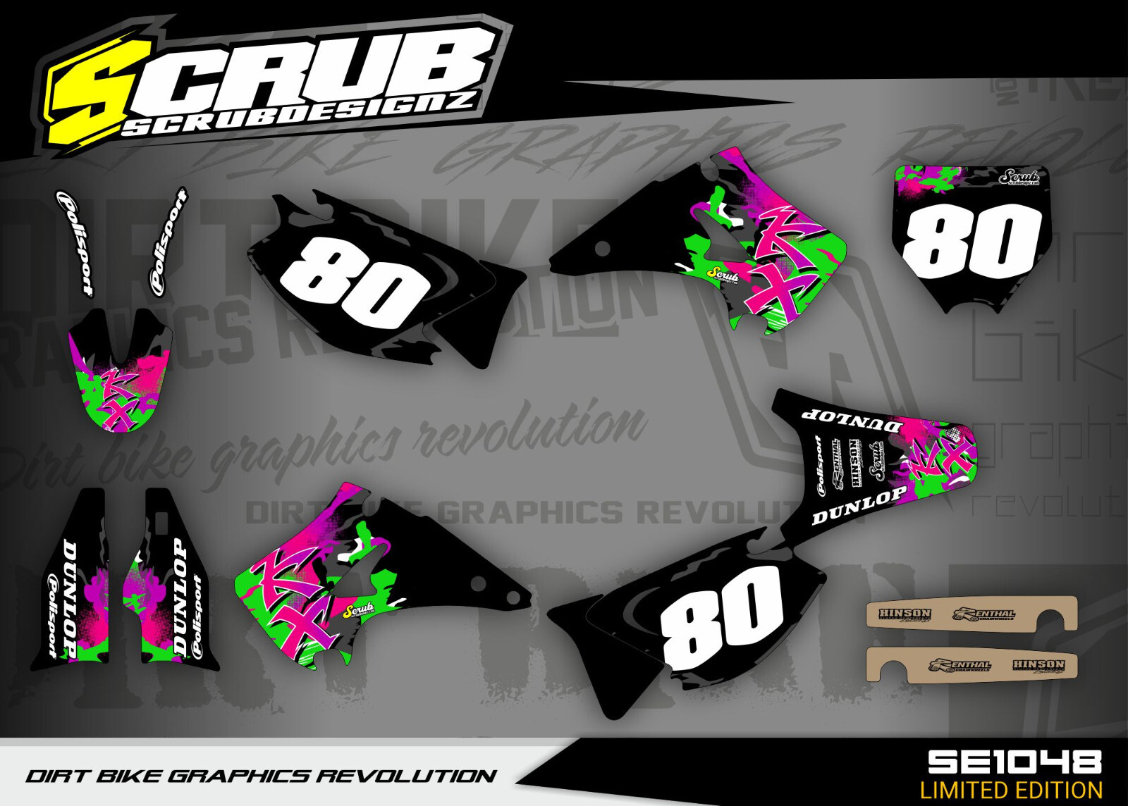 Graphics KX125 KX250 2003 2004 2005 2006 2007 2008 Kawasaki KX 125 250