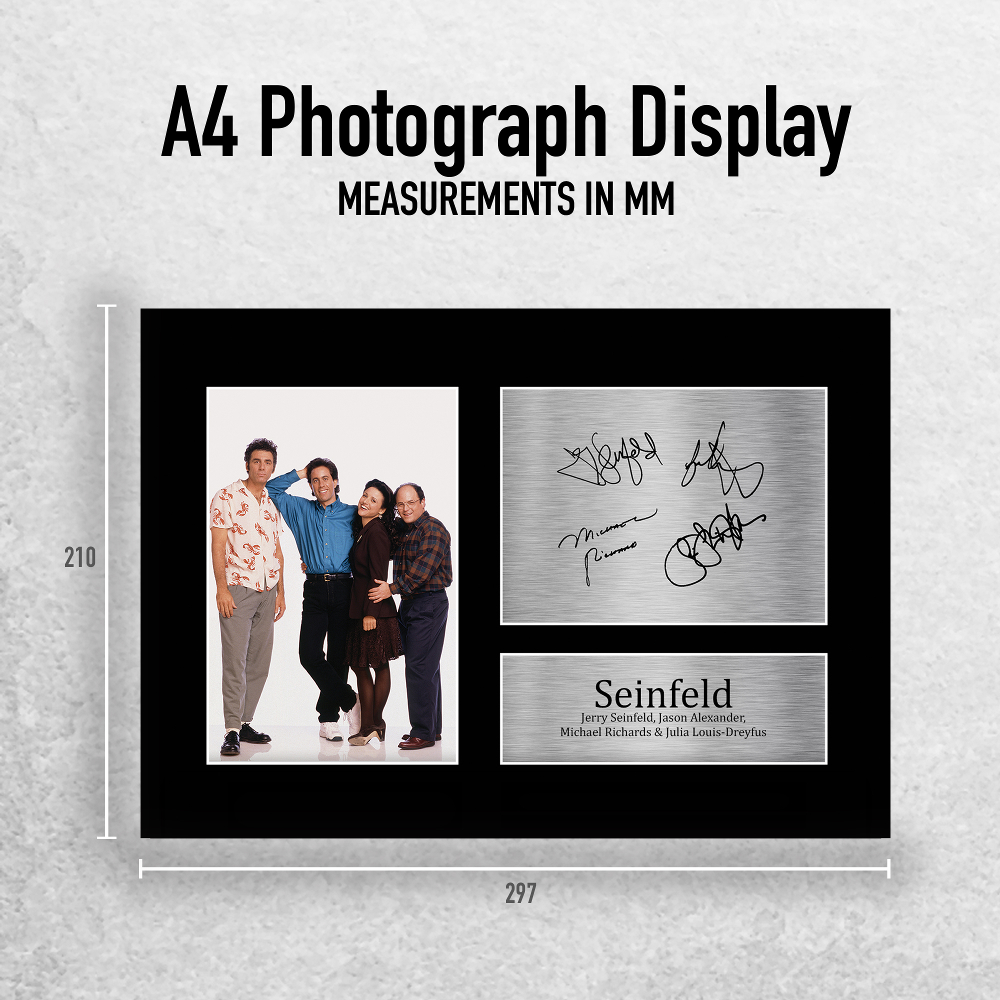 Foto autógrafa preimpresa firmada por Seinfeld A4 regalo para un fan de Seinfeld - Imagen 3 de 17