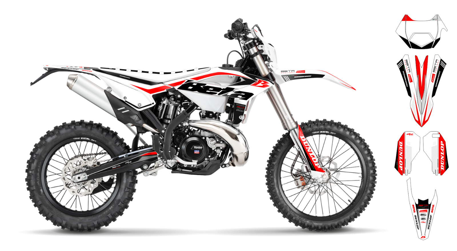 Graphics Kit BETA RR 200 250 300 350 390 430 480 2023-2024 decals stickers