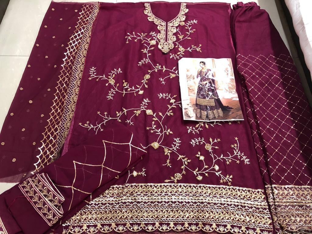 Tuta Bollywood indiano Kameez Salwar festa donna abito Anarkali pakistano - Foto 13 di 85