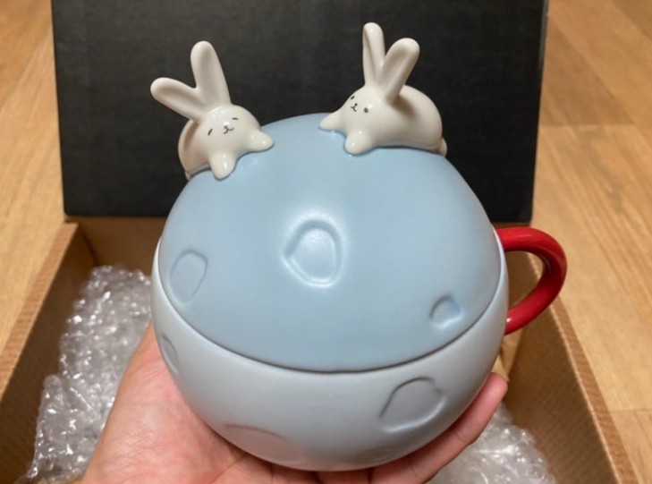 Starbucks Korea 2020 / Dome Lid Rabbit Mug Cup 355ml / Express / Genuine