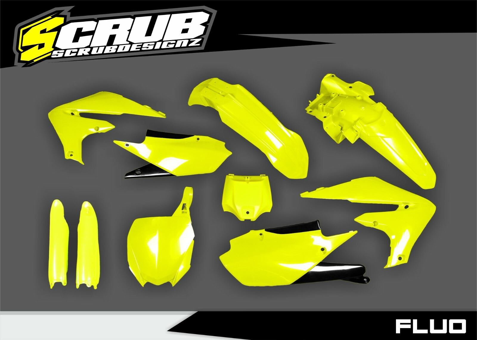 Yamaha YZ450F 2018 2019 2020 2021 2022 Plastics kit + Fork guards YZ 450f