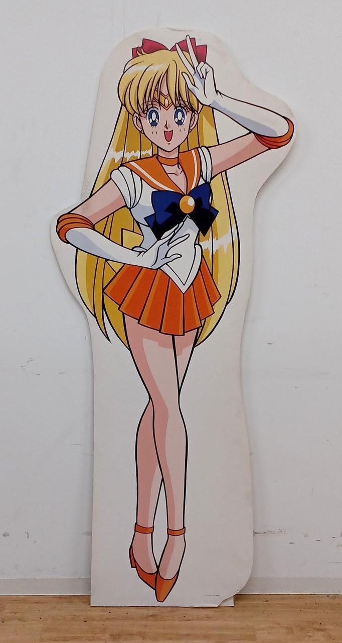 LIFE SIZE PANEL Sailor Venus Model Pretty Soldier Sailor Moon Toei £485 ...