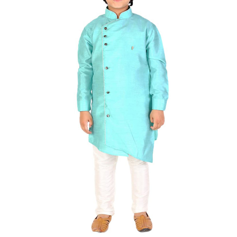 Kids Boys Kurta Pajama Set Stylish Wedding Sherwani Festive & Party Ethnic Wear - Picture 15 of 74