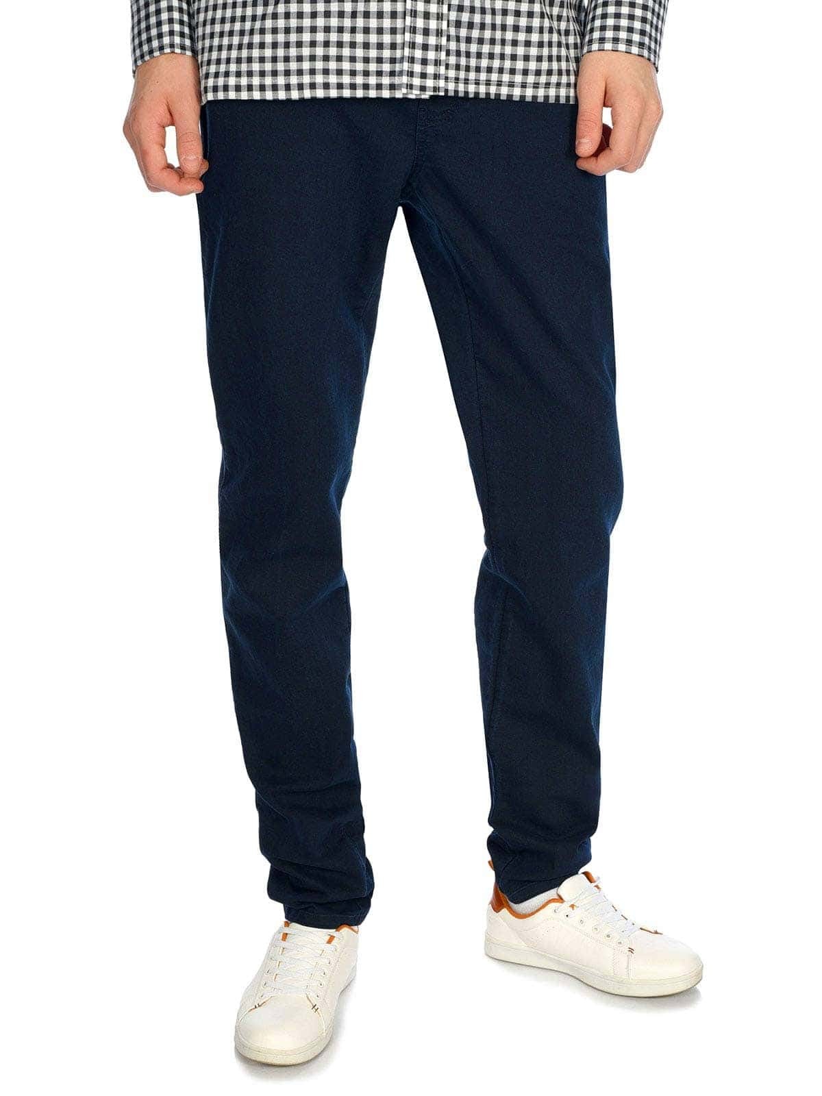 Skinny Stretch Trousers With Elastic Waistband 30001