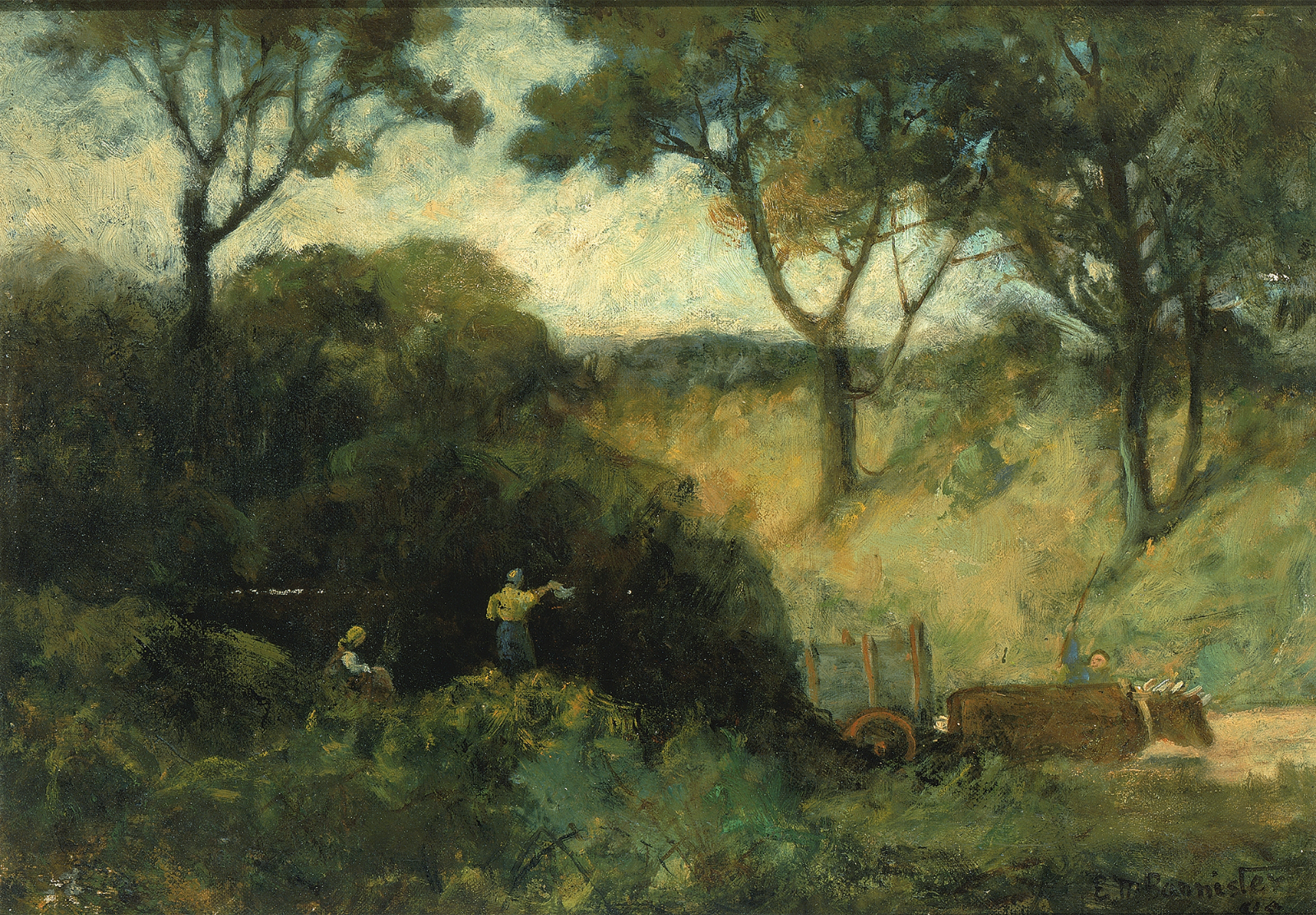 Dark Forest Wall Art – Countryside Workers Poster – 16×12/20×16/24×18/36×24