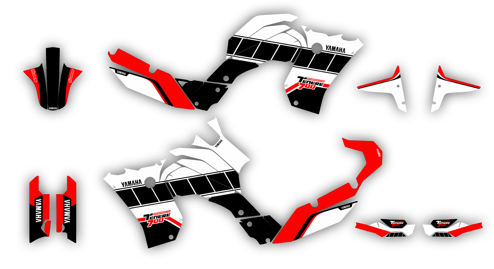 Yamaha Ténéré 700 2019 2020 2021 2022 2023 2024 Tenere Graphics decals...