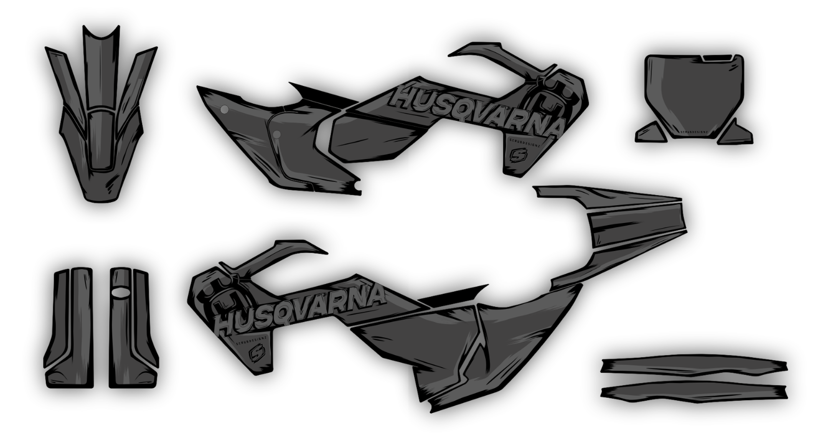 Husqvarna TC FC 2023 2024 - 125 250 350 450 Graphics Decals Stickers