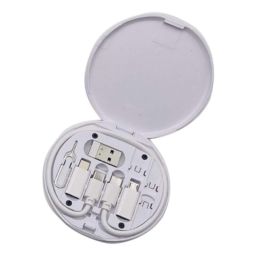 New Multiple Connectors USB-C Data Fast Charging Cable Set 3A 60w Storage Box
