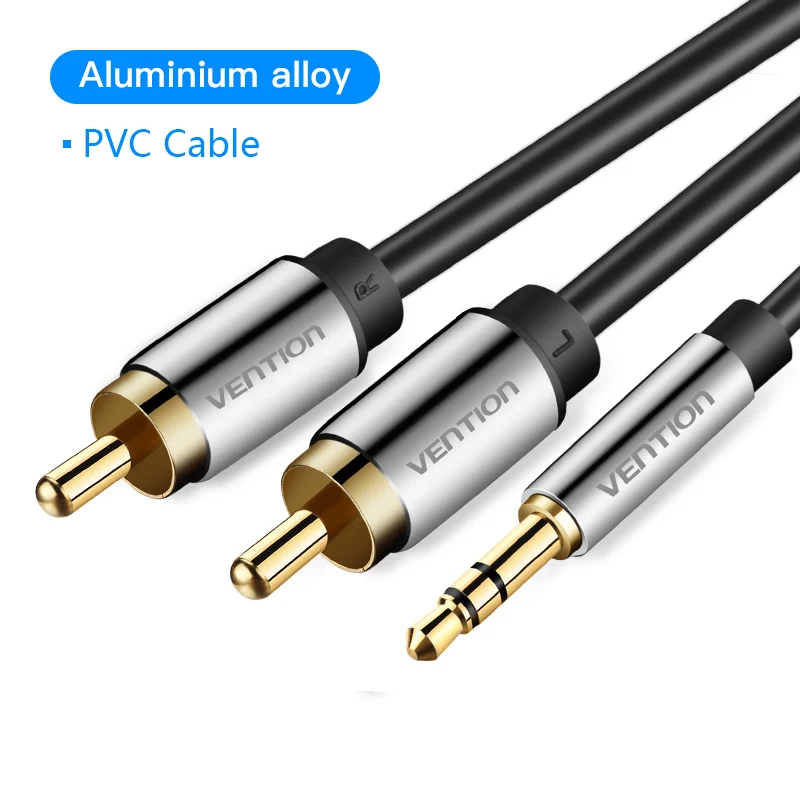 3.5mm Audio Cable to 2 RCA Cable Splitter Jack Smartphone Amplifier Home Theater - Picture 22 of 29