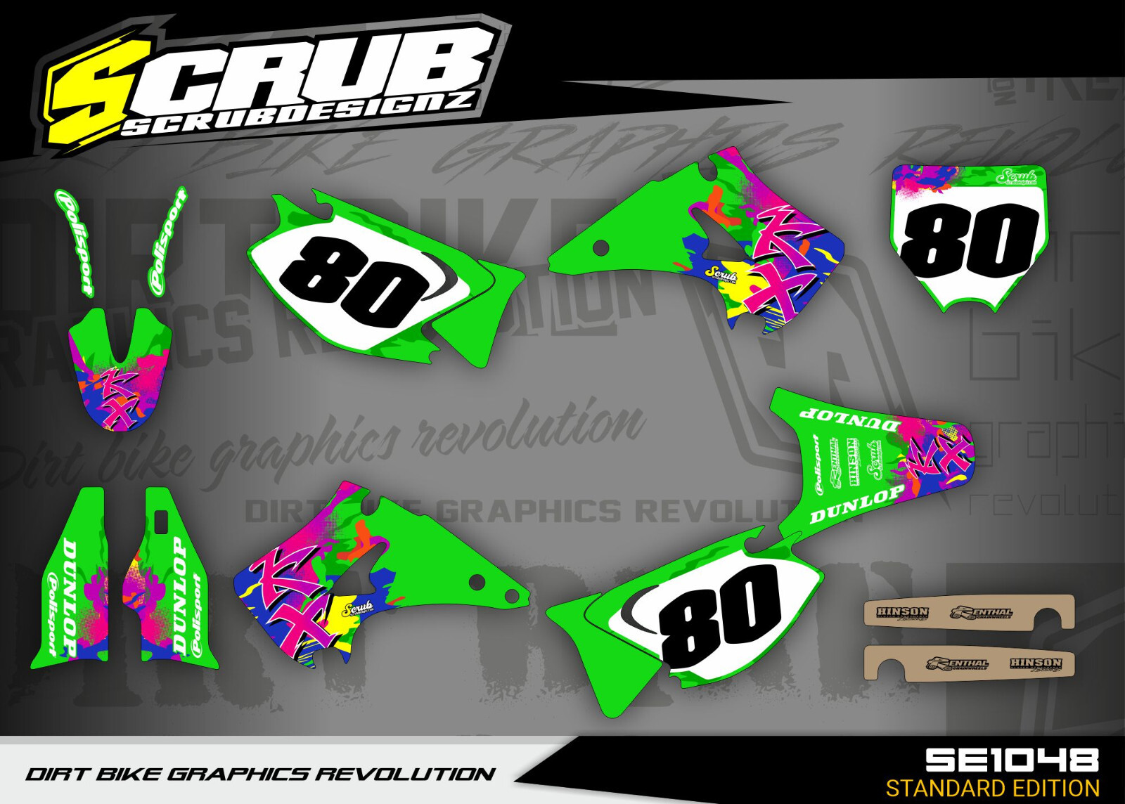 Graphics KX125 KX250 2003 2004 2005 2006 2007 2008 Kawasaki KX 125 250