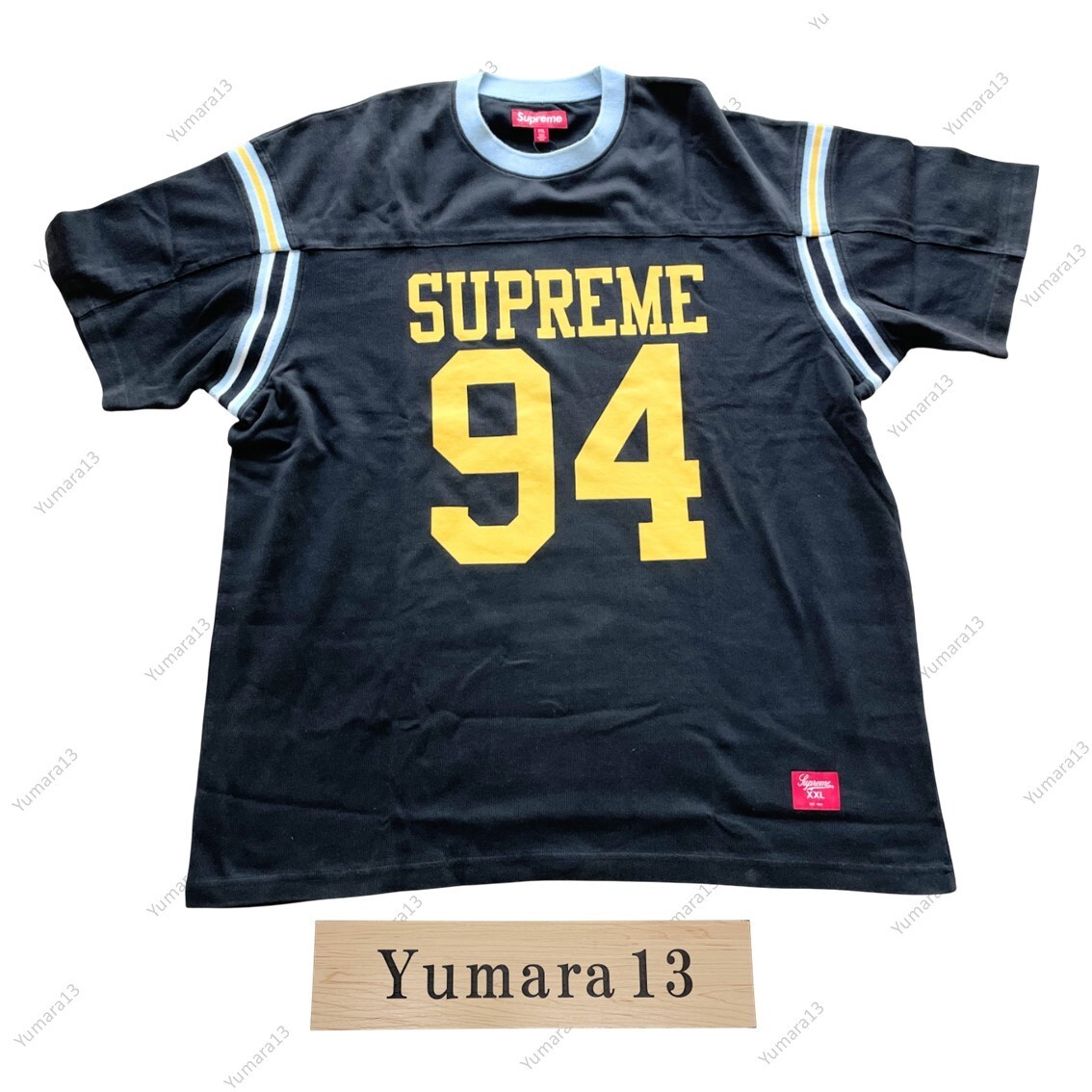 Supreme Split S/S Football Top Black Green Purple 3colors