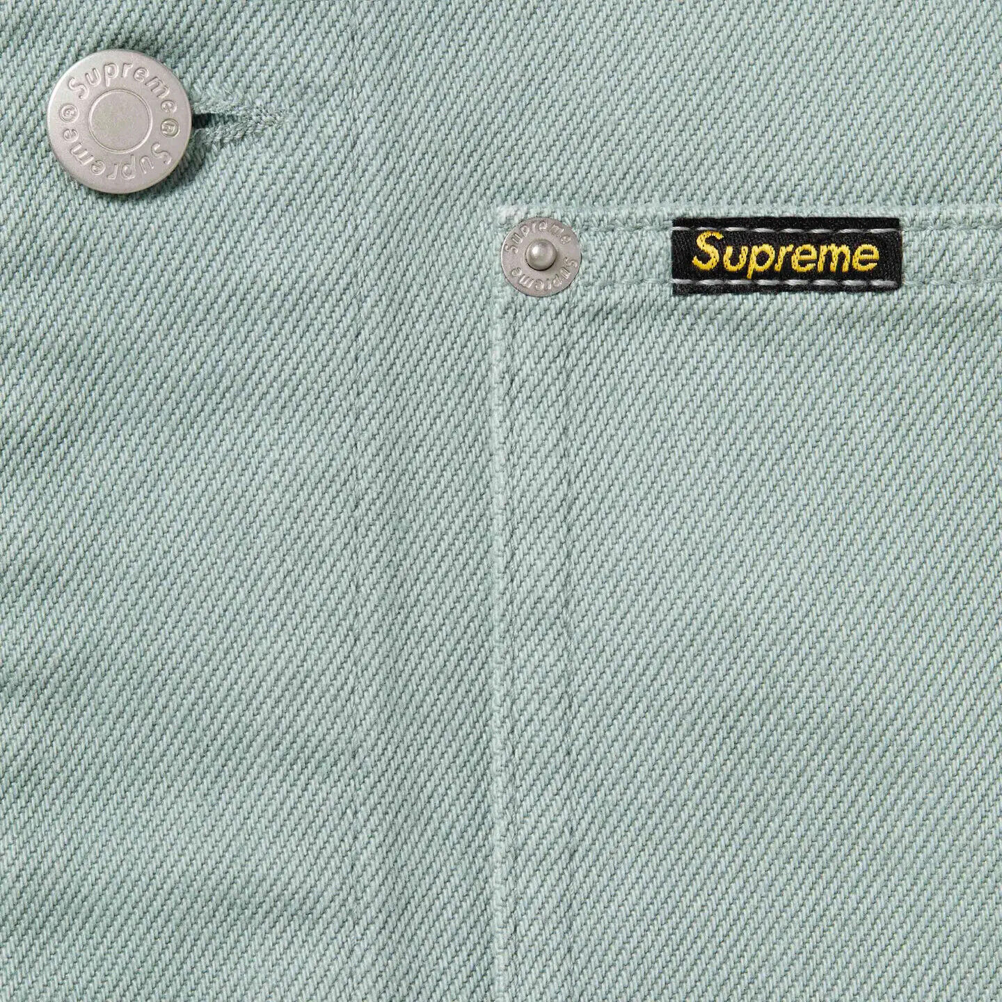 Supreme Denim Chore Trucker Jacket Black Mint Stripe 3colors SS24