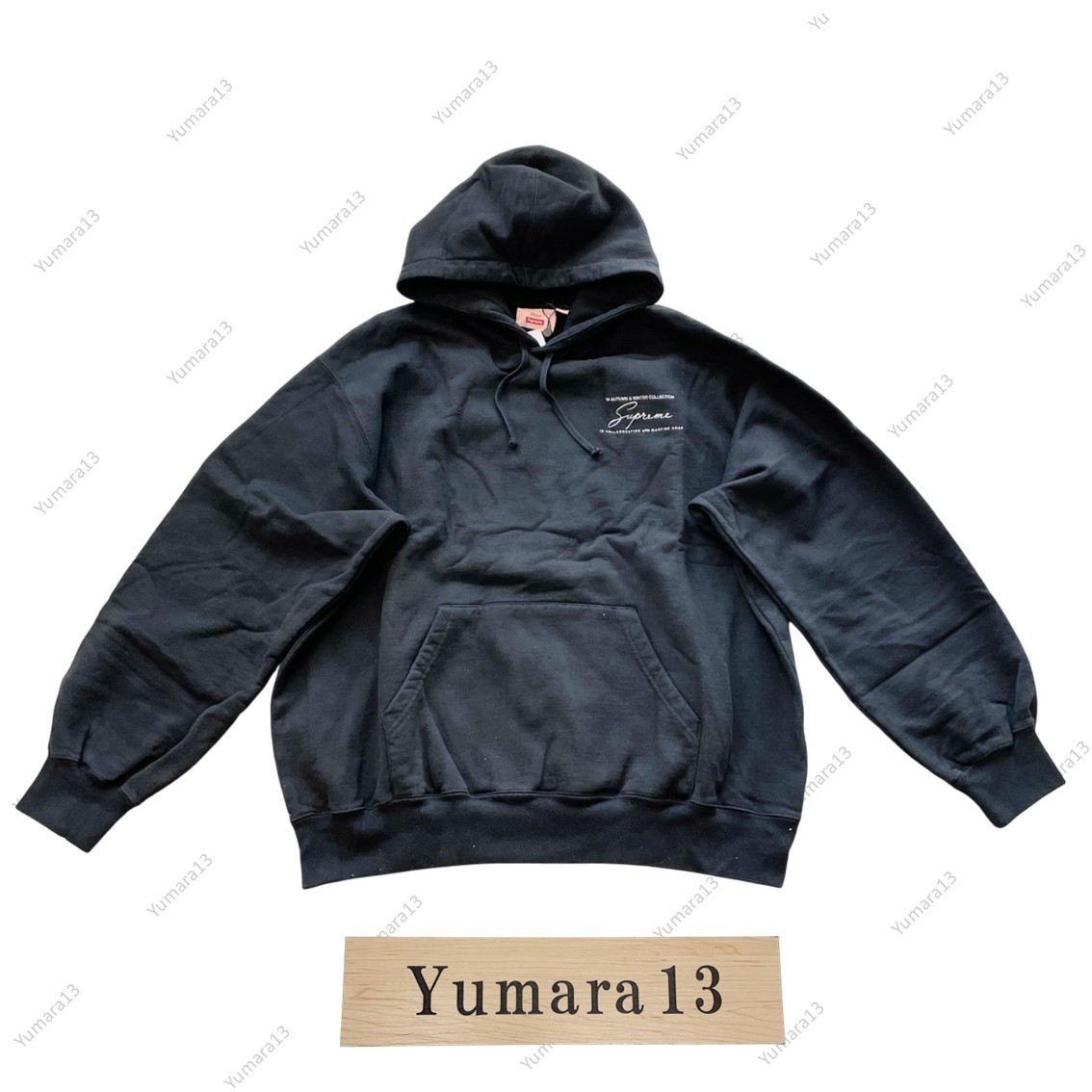 Supreme x Martine Rose Hooded Sweatshirt Black Navy Red 2colors