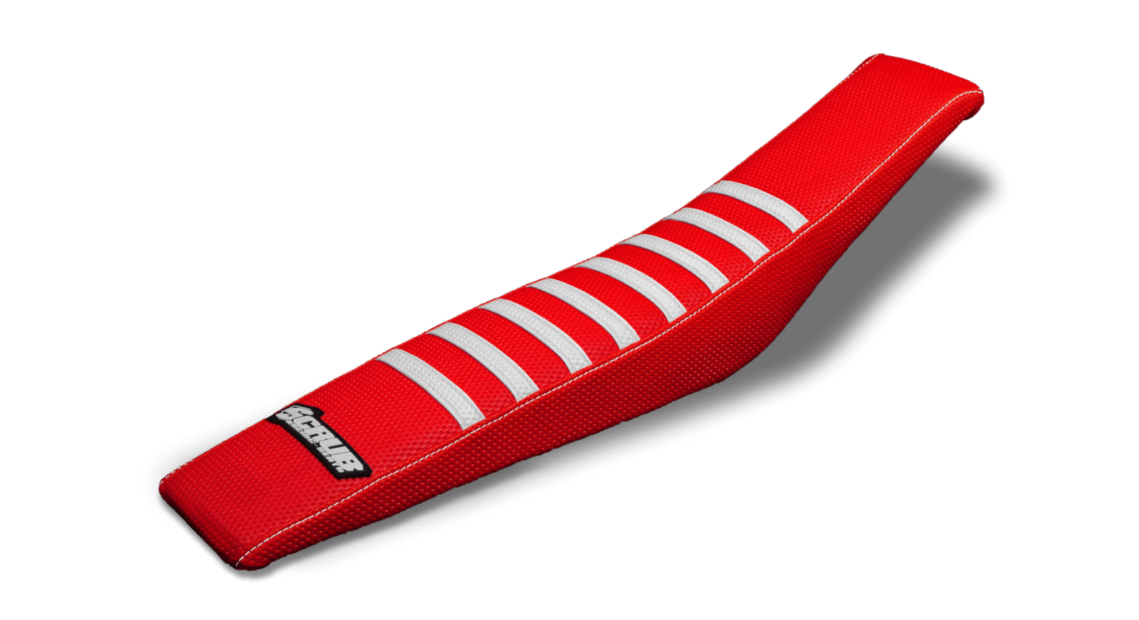 Beta RR125 LC 2010-2020 Ribbed Gripper Seat Cover Red White