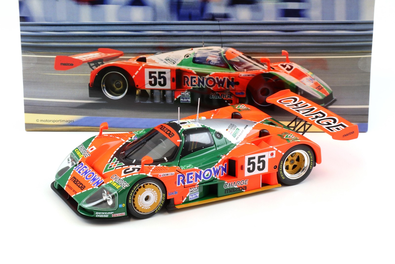 1:18 WERK83 Mazda 787B Gangant 24h Le Mans 1991 #55 Walker/Herbert