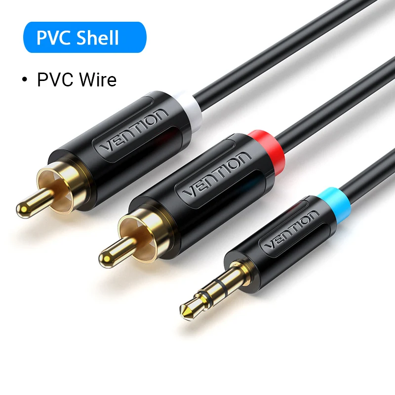 3.5mm Audio Cable to 2 RCA Cable Splitter Jack Smartphone Amplifier Home Theater - Picture 19 of 29